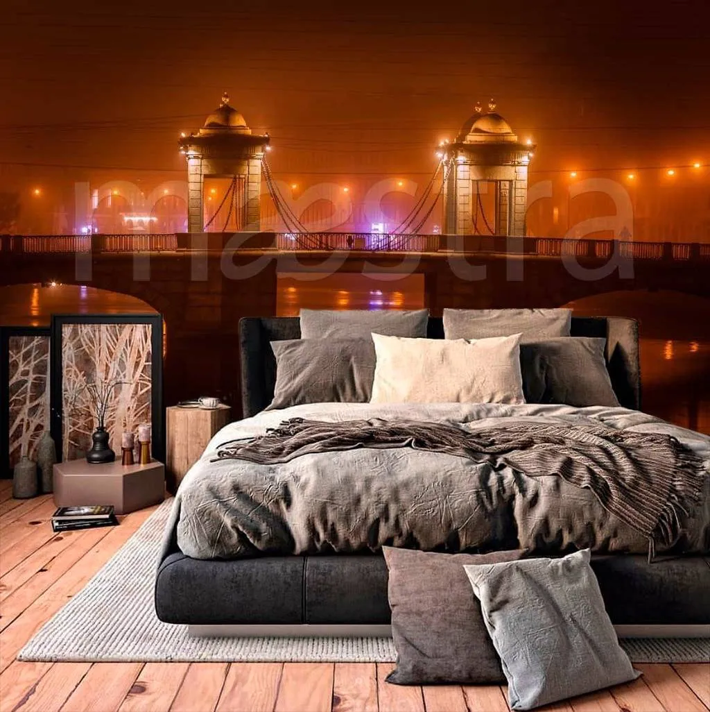 Фотообои в интерьере фонтанка в питере  9-625 фото