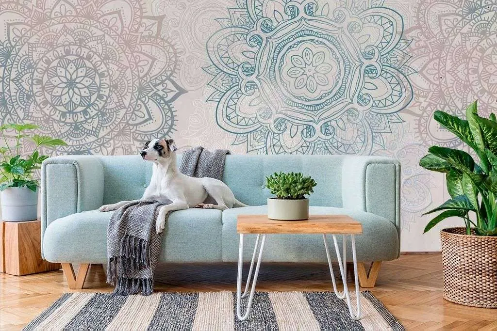Фотообои в интерьере мандалы  7-792 фото