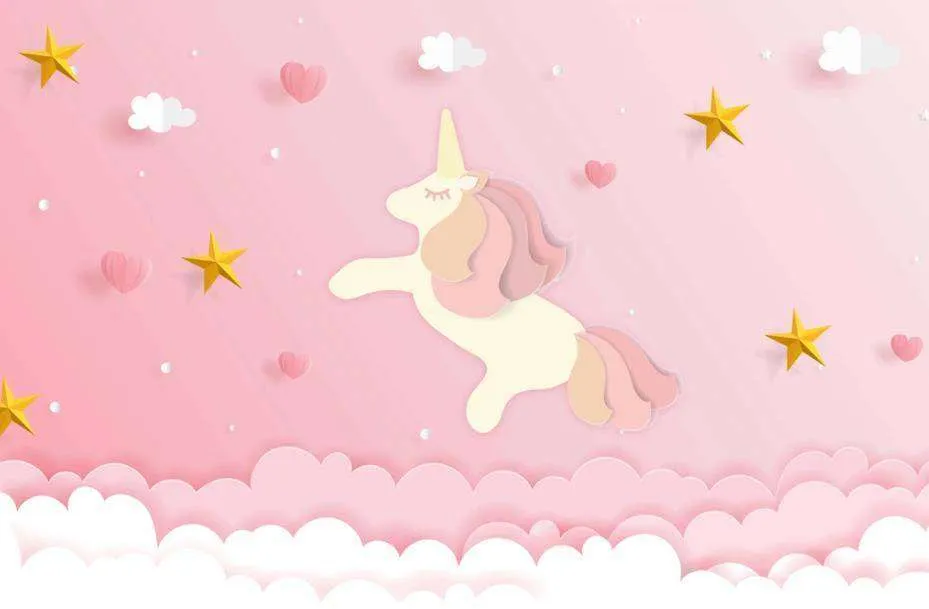 Фотообои в интерьере единорог 3д  15-355 фото