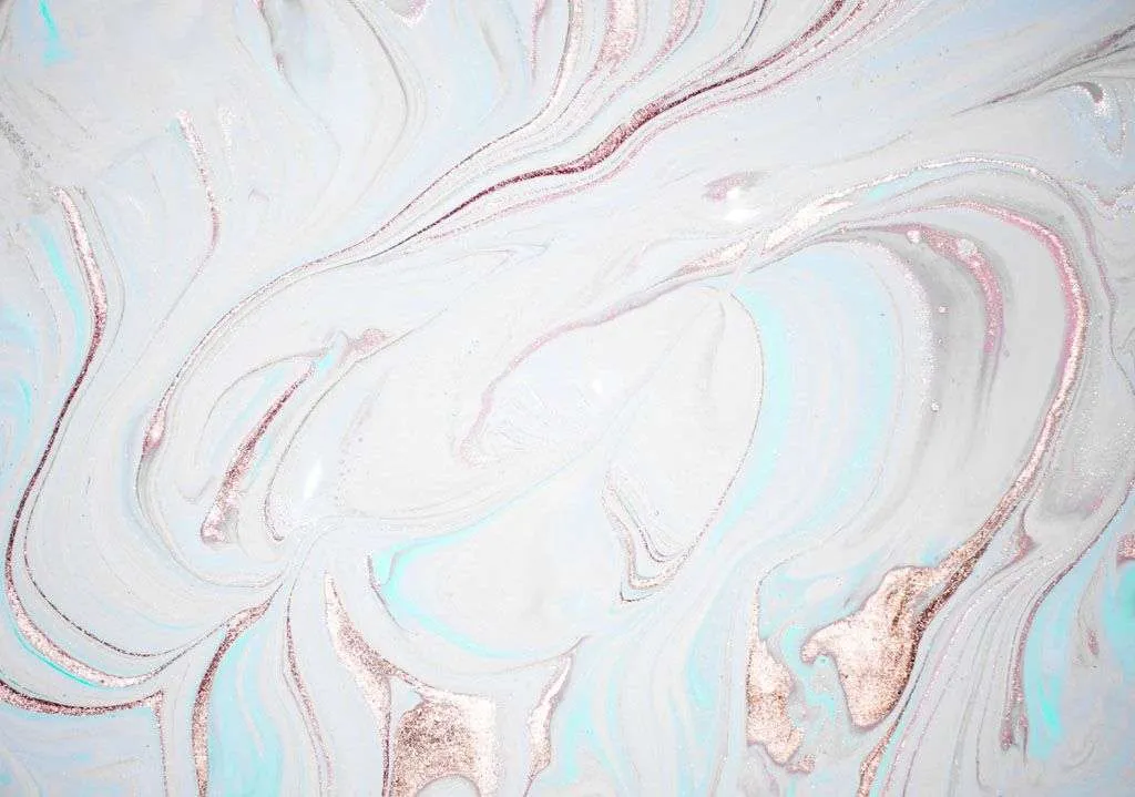 Фотообои в интерьере флюид арт - розовая буря с серым  9-918 фото