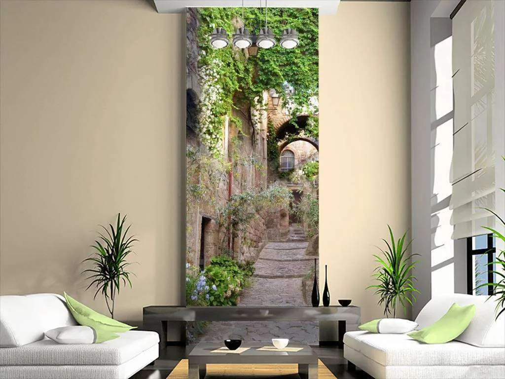 Фотообои Бесшовные обои на стену:  Узкая улочка. Артикул: 2-005  