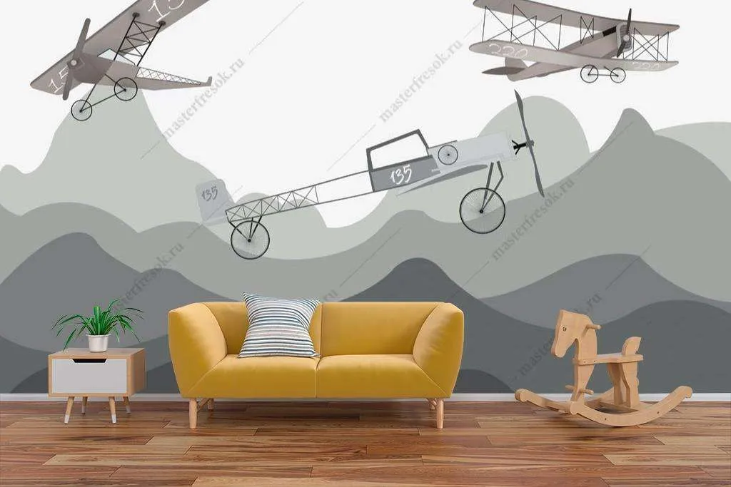 Фотообои в интерьере самолет блерио-72  12-1137 фото