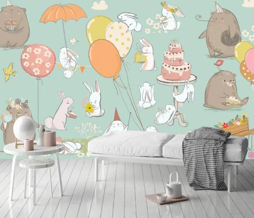 Фотообои День рождения у животных  15-295