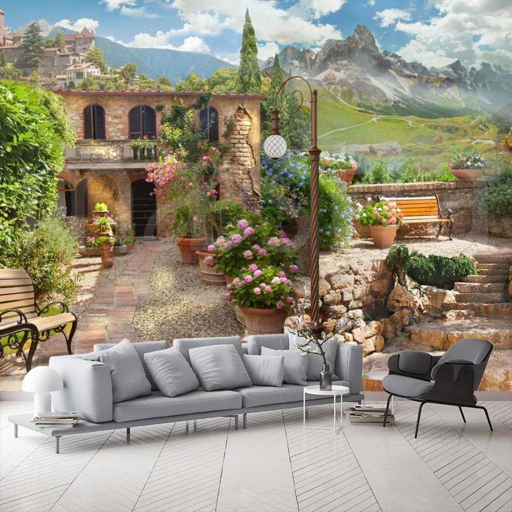 Фотообои Домик в старинном городе Италии  7-050