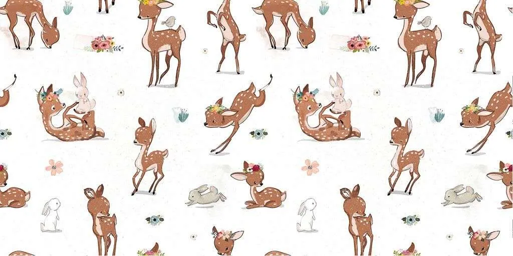 Фотообои в интерьере олени на полянке  12-663 фото