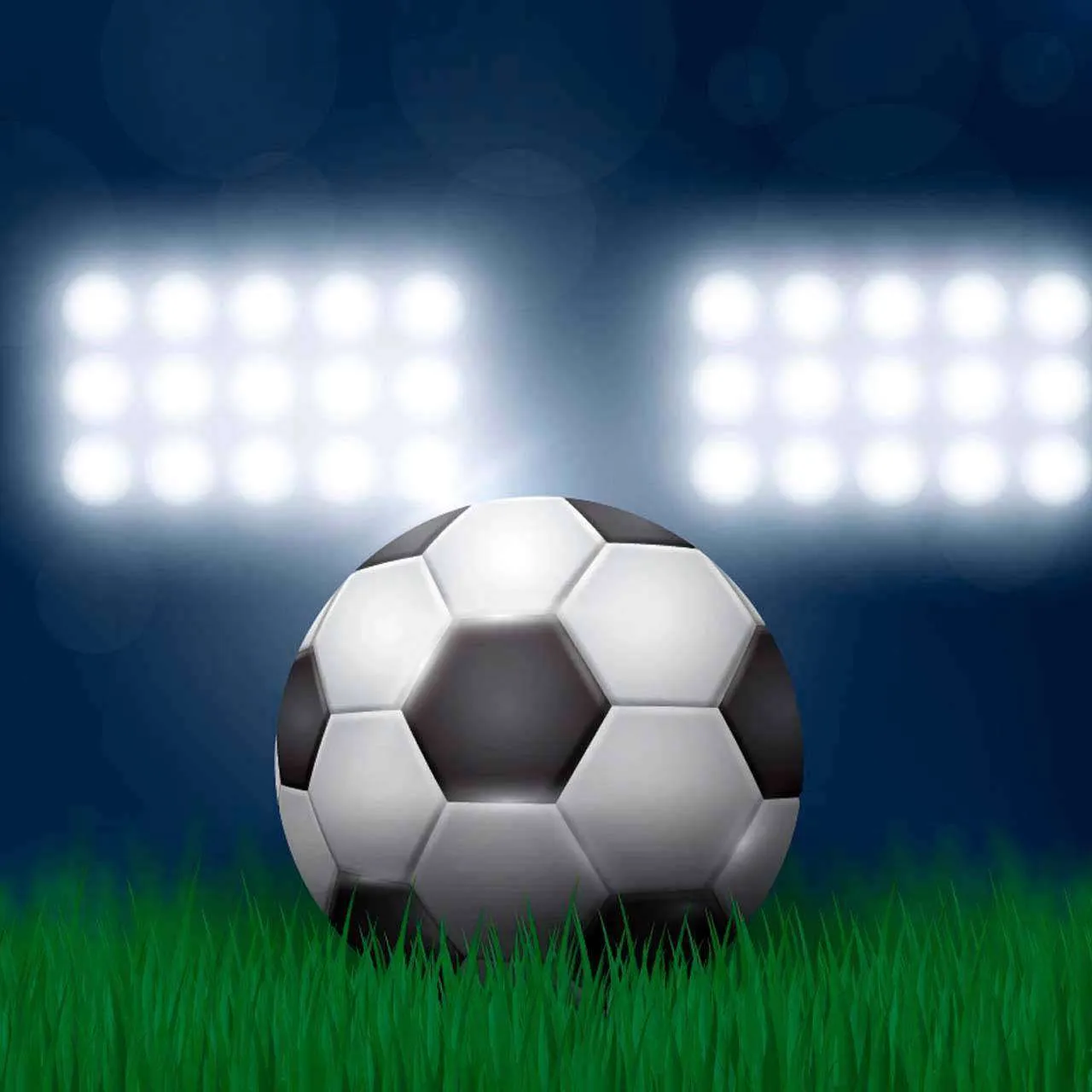 Фотообои в интерьере футбольный мяч на поле  12-534 фото