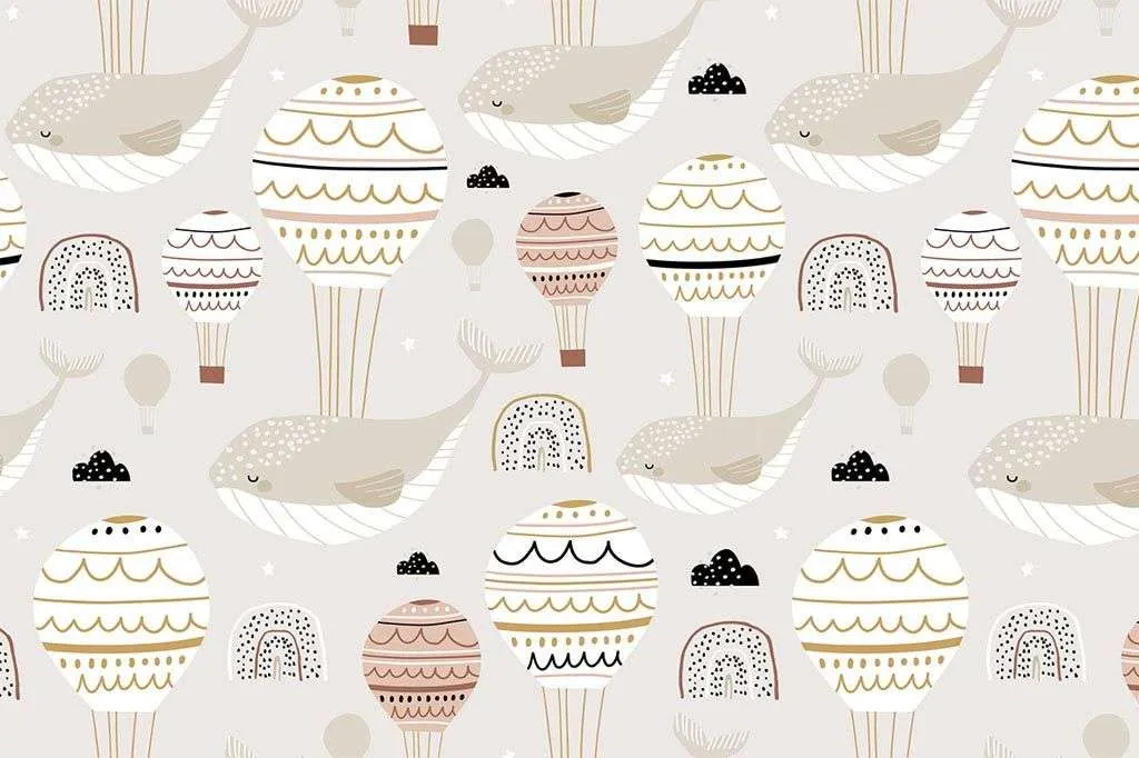 Фотообои в интерьере шары и киты  12-699 фото