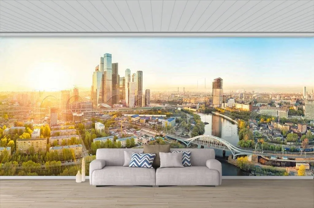 Фотообои Вид с балкона на Москва Сити  9-418