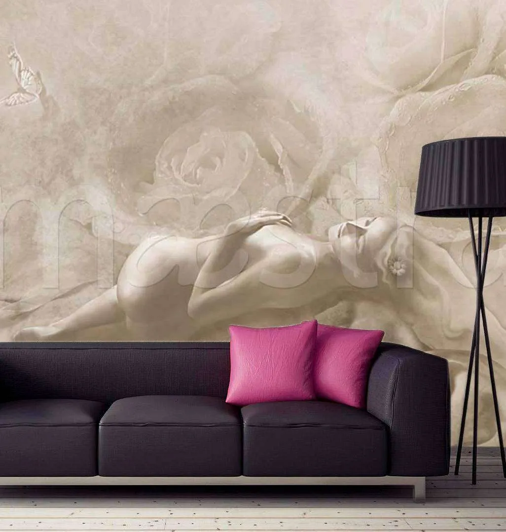 Фотообои 3д цветы романтика  7-708