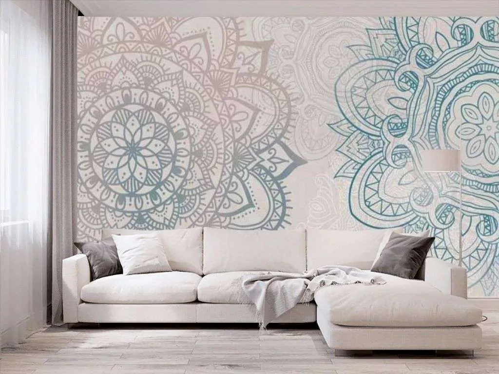 Фотообои в интерьере мандалы  7-792 фото