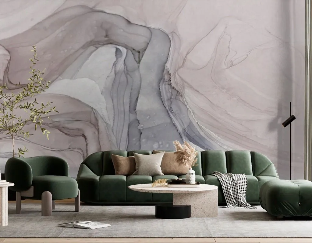 Фотообои в интерьере флюид холодный пудровый  9-2041 фото