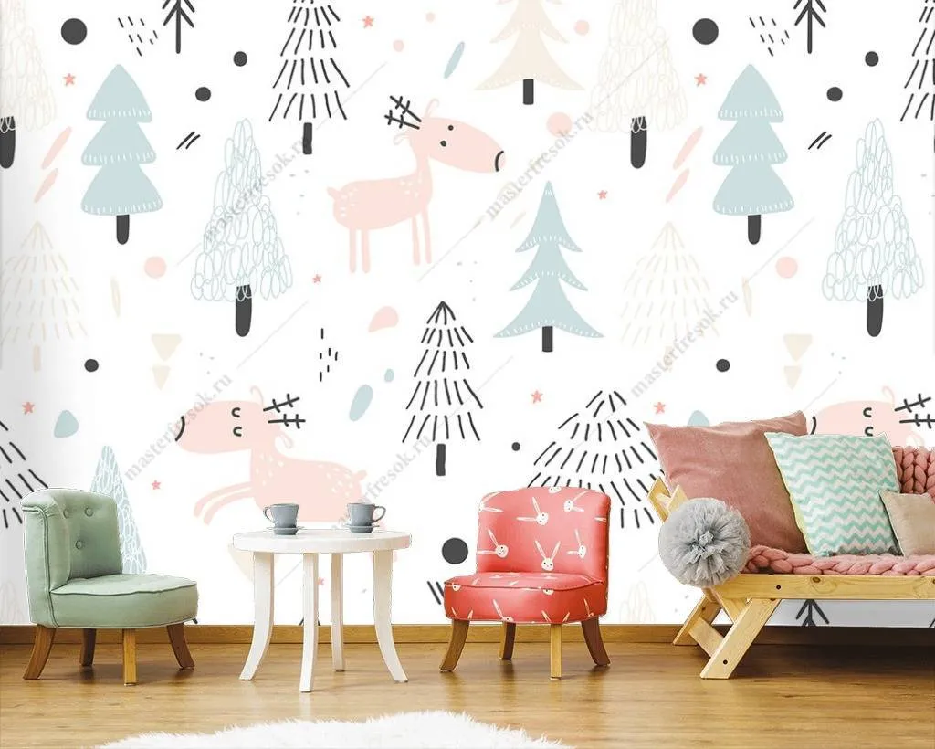 Фотообои Лес фон  12-708