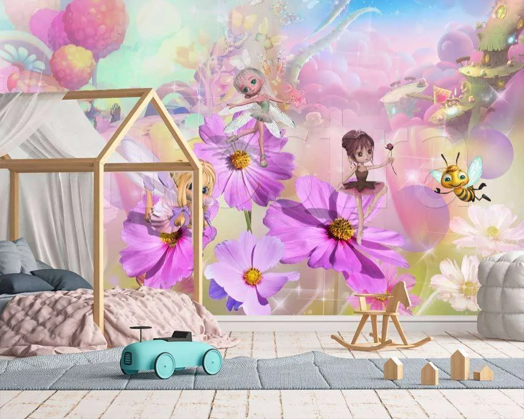 Фотообои Бесшовные обои на стену:  Сказочные феи. Артикул: 7-466  