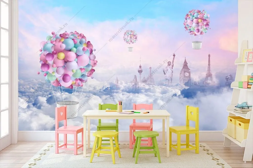 Фотообои Красочный воздушный шар  14-243