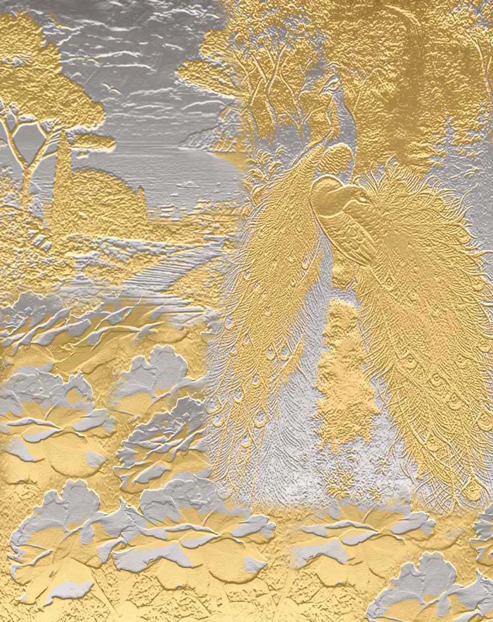 Фотообои в интерьере жар птицы  5-135 фото