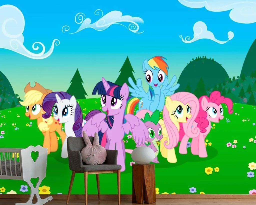Фотообои в интерьере литтл пони  12-606 фото