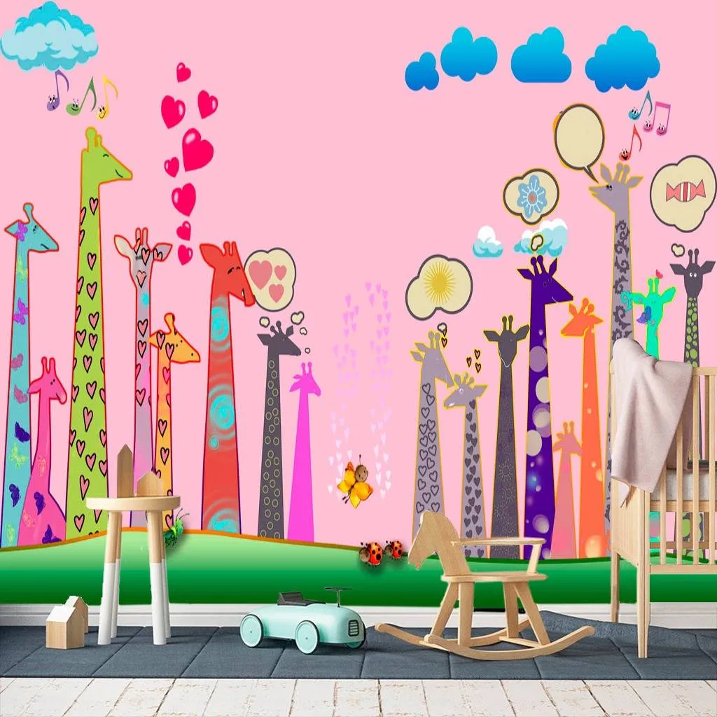 Фотообои Веселые жирафы  13-082