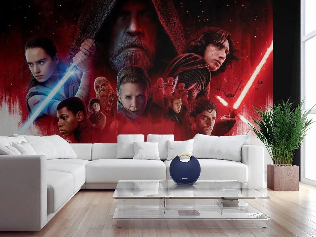 Фотообои в интерьере звёздные войны: последние джедаи  12-1226 фото