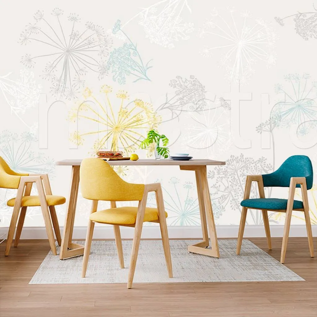 Фотообои Светлые листья  15-511