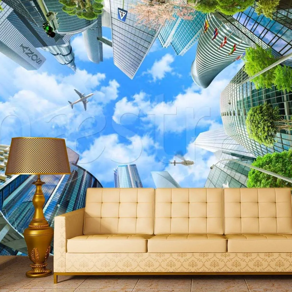 Фотообои Вид на мегаполис снизу  11-127