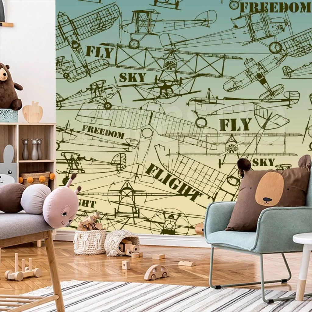 Фотообои Домики графика  12-434