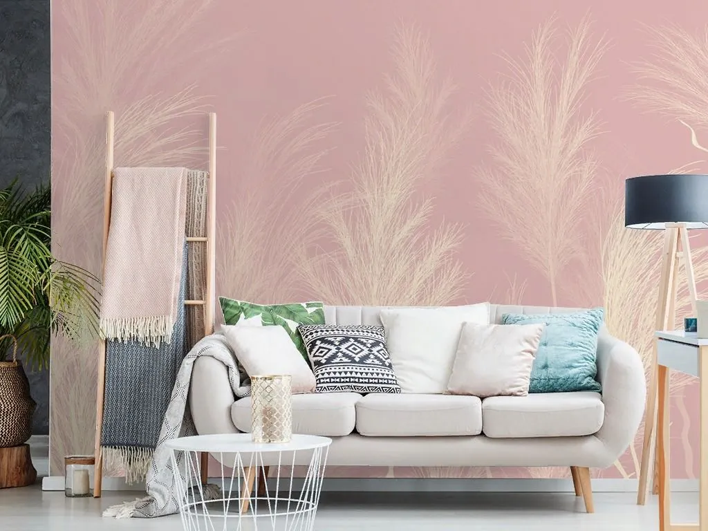 Фотообои в интерьере пушистые веточки  9-2002 фото