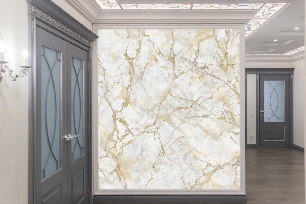 Фотообои Золотые прожилки мрамора  9-1093