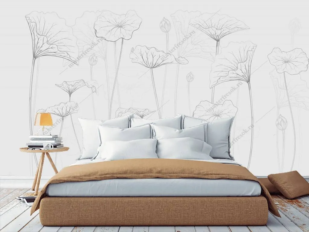 Фотообои Маки рисунок  10-716