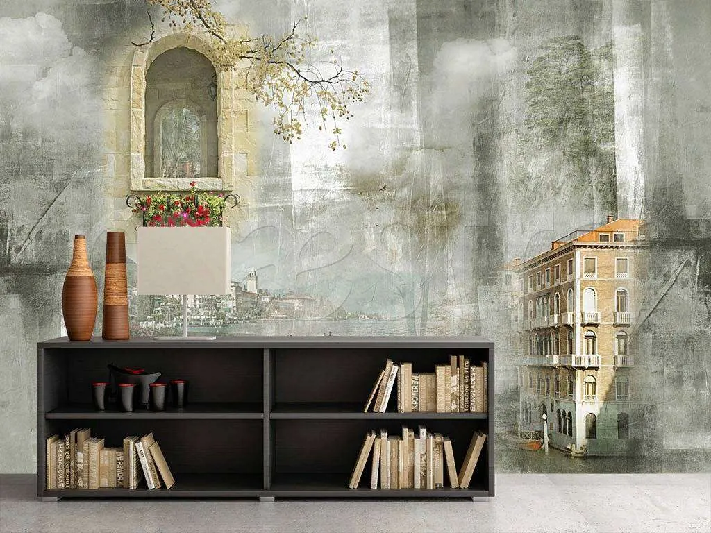 Фотообои в интерьере старинная венеция  7-583 фото