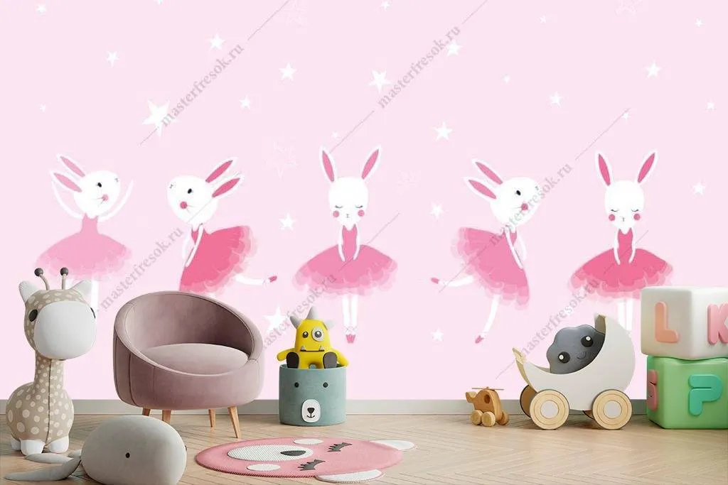 Фотообои Зайчик балерина  14-030