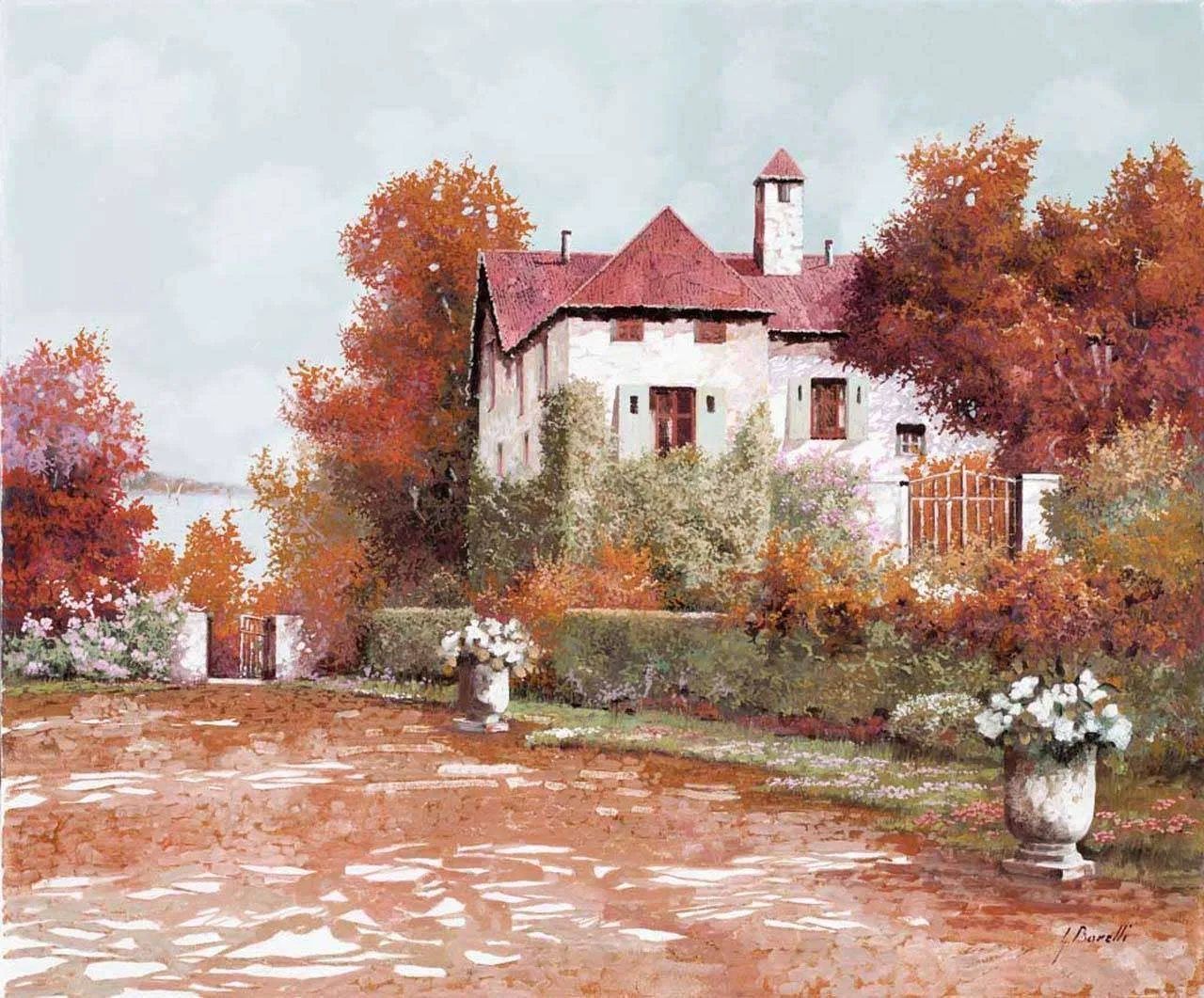 Фотообои в интерьере улица провинции  8-121 фото