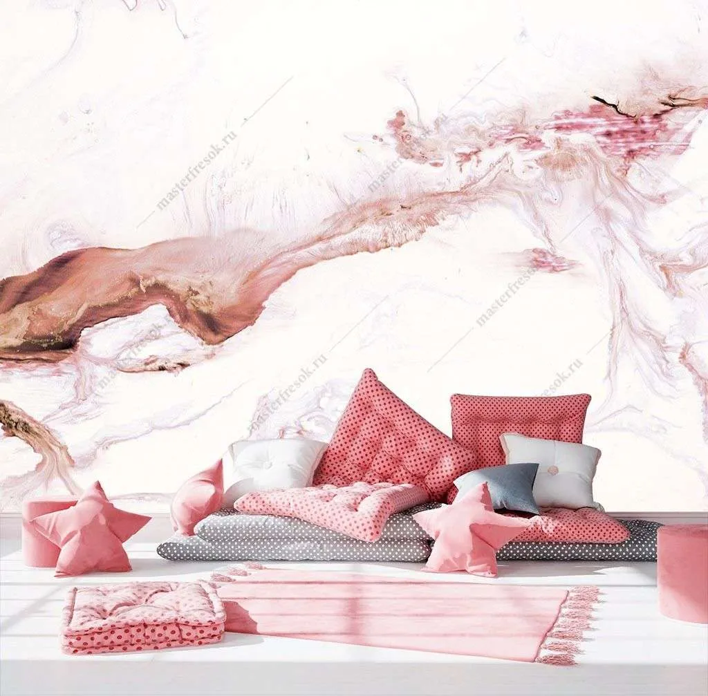Фотообои в интерьере мраморная текстура  9-1418 фото