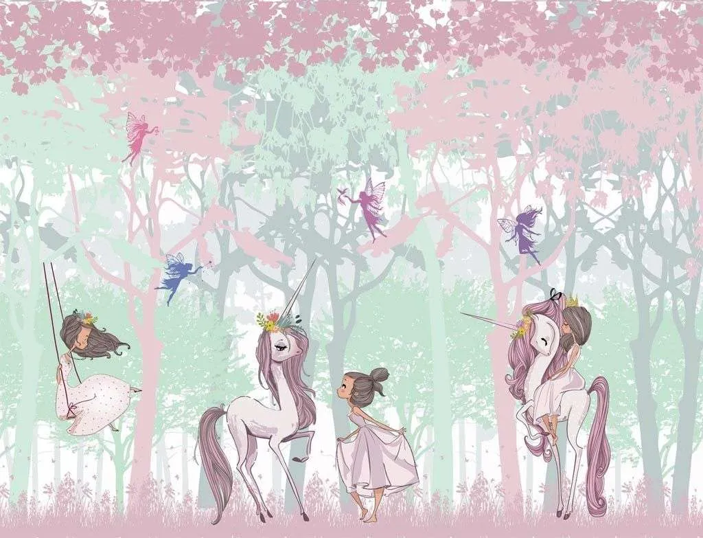 Фотообои в интерьере волшебство в лесу  14-577 фото