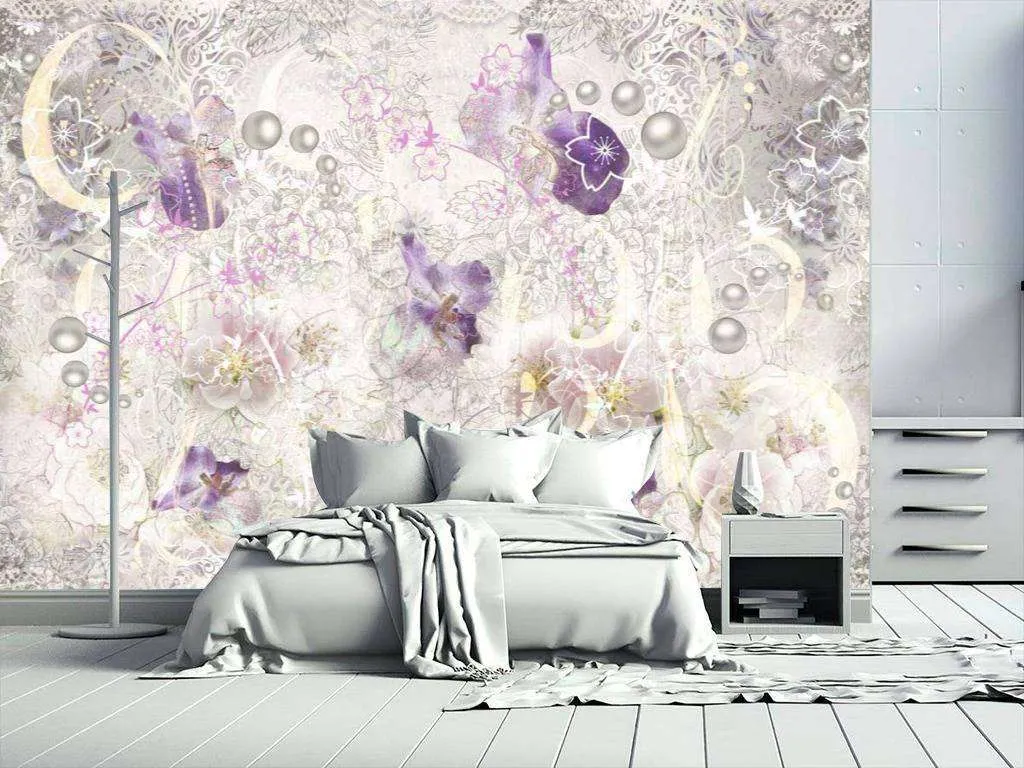 Фотообои Сиреневая абстракция  6-064