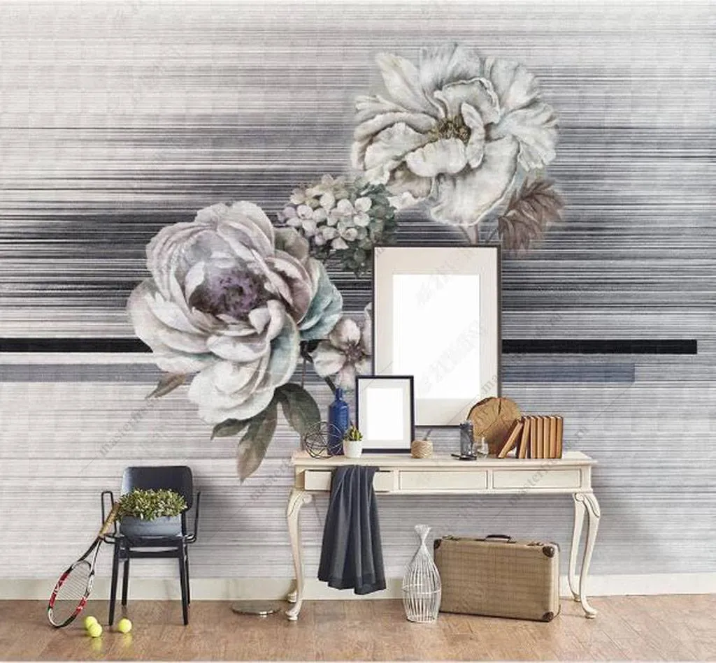 Фотообои Белые китайские пионы  15-945