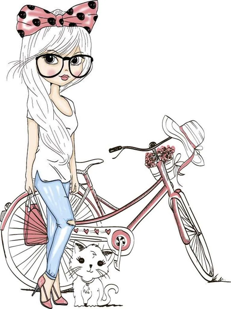 Фотообои в интерьере девочка на прогулке  12-1251 фото