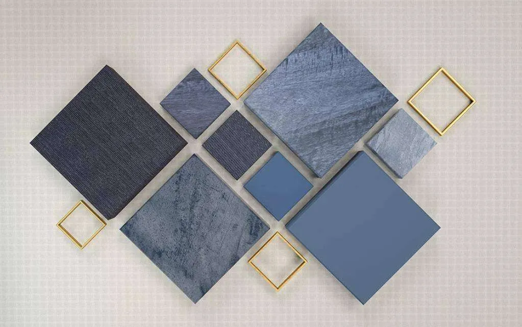 Фотообои в интерьере 3д каменные панели  15-479 фото