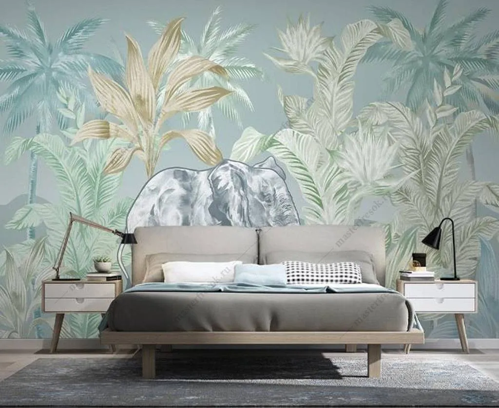 Фотообои Слон в тропиках  16-125