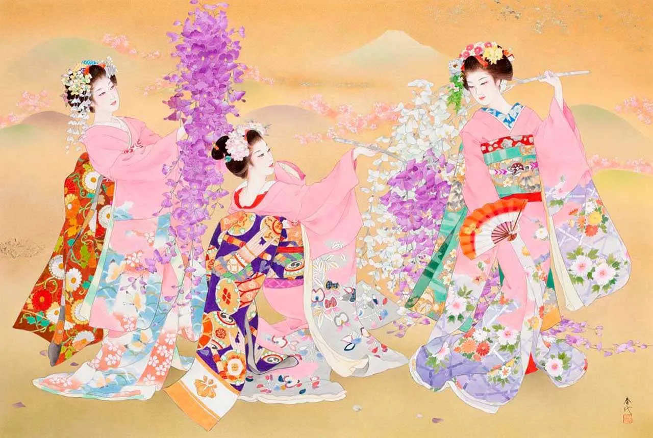 Фотообои в интерьере восточные девушки  8-154 фото