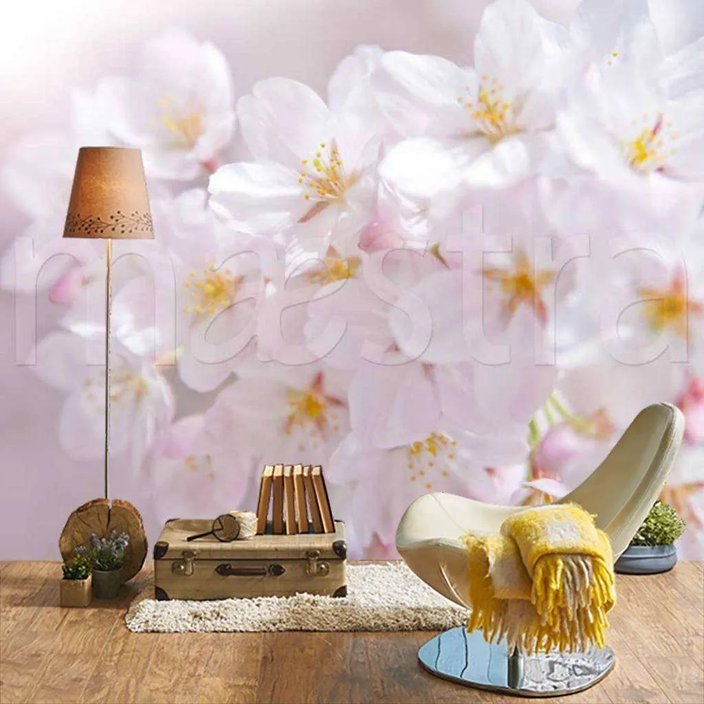 Фотообои Бесшовные обои на стену:  Нежная сакура. Артикул: 10-025  