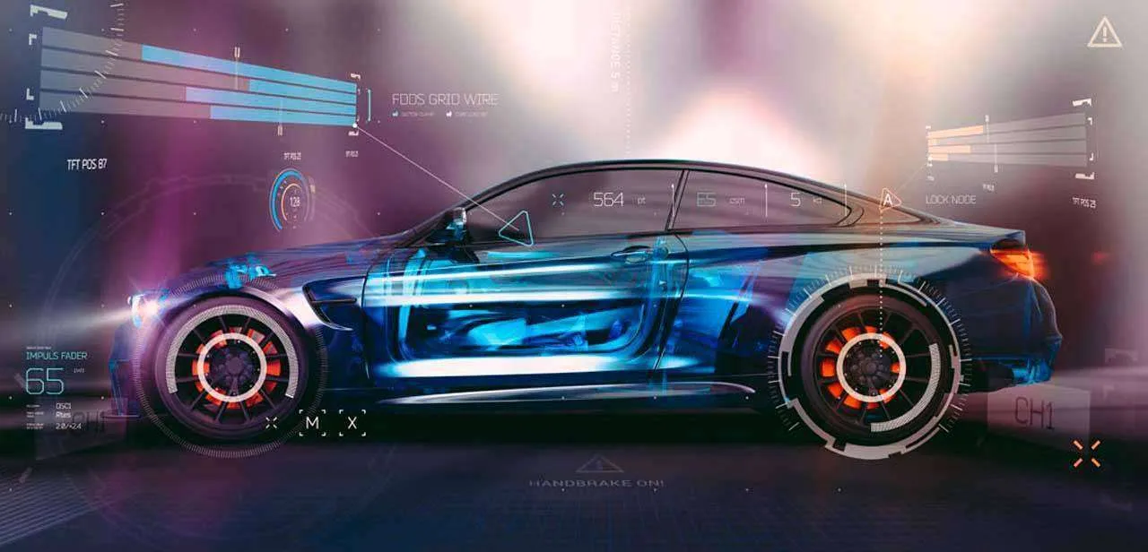 Фотообои в интерьере машина с характеристиками  12-576 фото