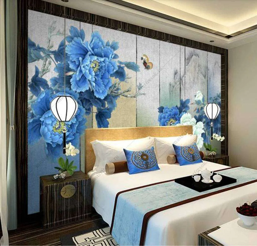 Фотообои Бесшовные обои на стену:  Яркие цветы. Артикул: 15-956  