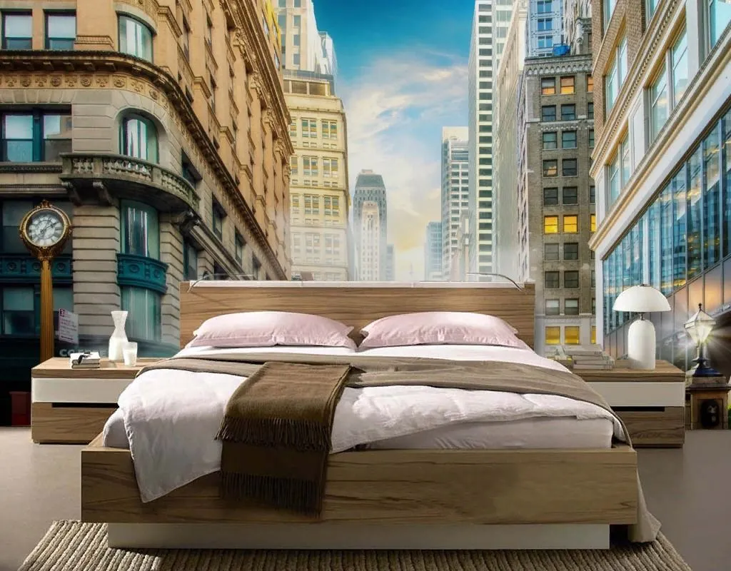 Фотообои в интерьере автомобили в городе  19-0107 фото