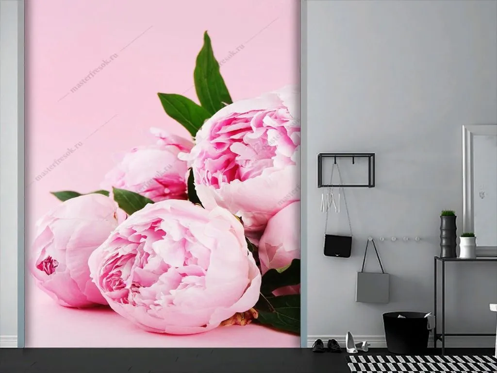 Фотообои Пионы розовые  9-1792