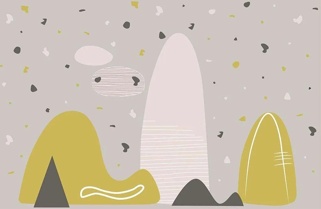 Фотообои в интерьере скандинавский стиль горы  14-098 фото